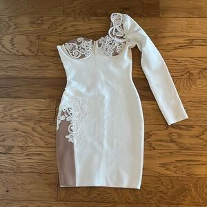 White party dress bodycon (bridal)